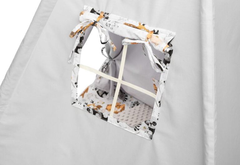 Teepee tent - raccoons grey - Ladybug Online Store