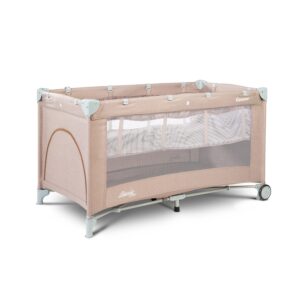 Caretero travel cot - Basic plus beige - Ladybug Online Store