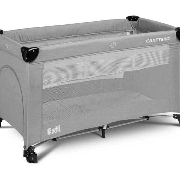 Travel cot with bedside function – Esti grey