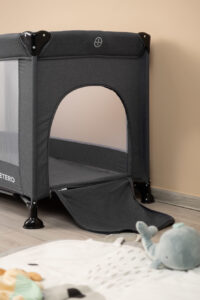 Travel cot Basic - graphite - Ladybug Online Store