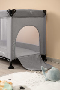 Travel cot Basic - grey - Ladybug Online Store