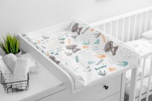 Soft changing pad - Forest - Raccon platinum - Ladybug Online Store