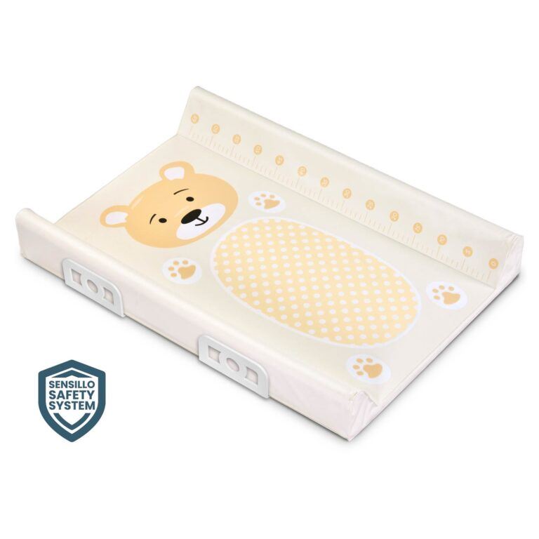 Stiffened changing pad – Animals Bear beige