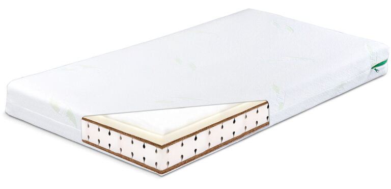 Ladybug Memory aloe vera thermo elastic foam-coconut mattress - 120x60 cm baby mattress image 2