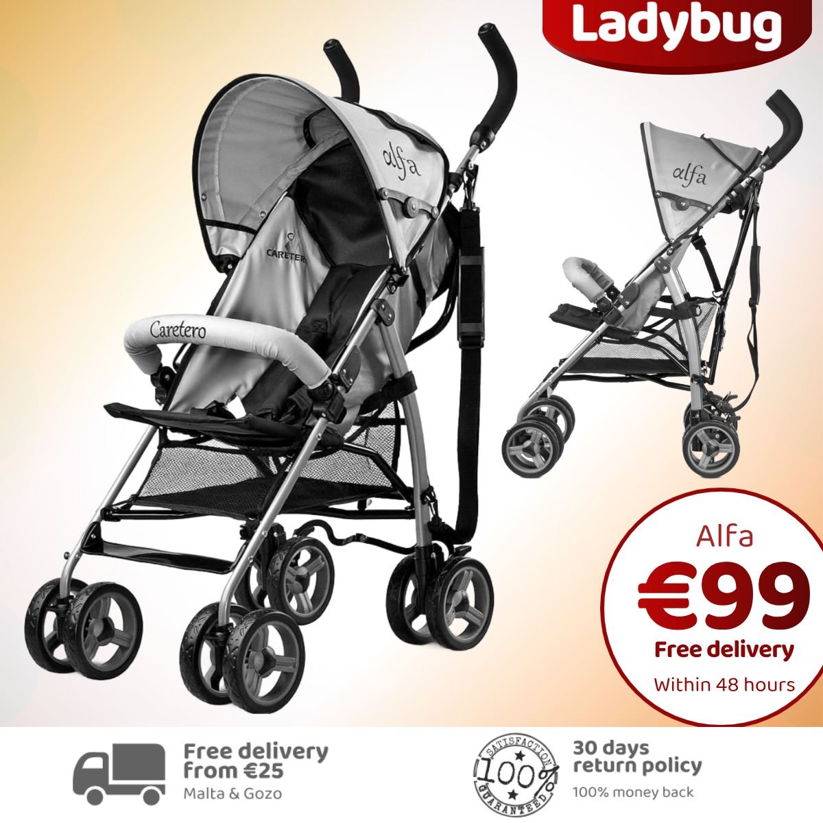 Light stroller Alfa with quick delivery