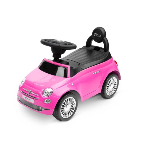 Fiat 500 white pink