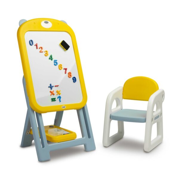 Educational drawing board with chair Ted – yellow