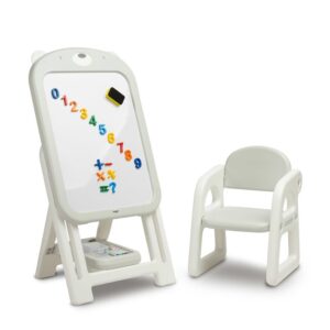 Educational drawing board with chair Ted - grey - Ladybug Online Store