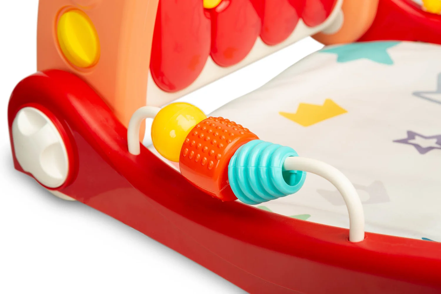 Walker with music mat 2in1 - pink - Ladybug Online Store