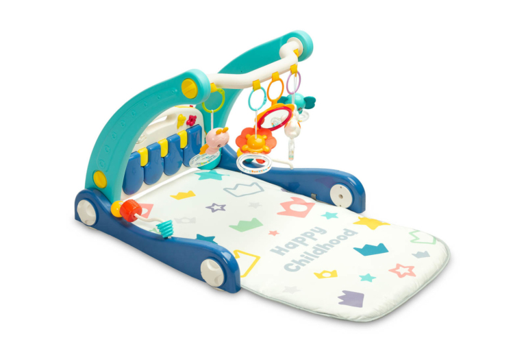 Walker with music mat 2in1 - blue baby toys Malta image 2