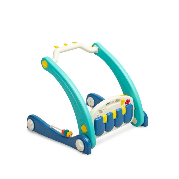 Walker with music mat 2in1 - blue - Ladybug Online Store