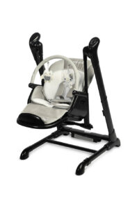 Caretero Indigo - high chair & electric swing - black grey - Ladybug Online Store