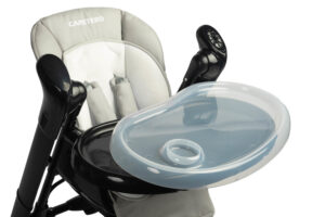 Caretero Indigo - high chair & electric swing - black grey - Ladybug Online Store