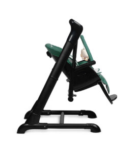 Caretero Indigo - high chair & electric swing - black green - Ladybug Online Store