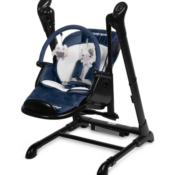 Caretero Indigo – high chair & electric swing – black navy