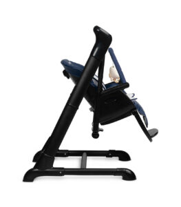 Caretero Indigo - high chair & electric swing - black navy - Ladybug Online Store