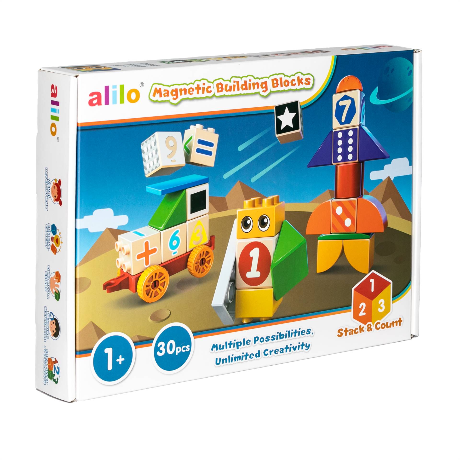 Alilo Magnetic Block Set ‘Stack & Count’ - Ladybug Online Store