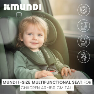 Mundi I-size - grey high chair,electro swing,swing electric Mundi I-size - grey - Ladybug Online Store