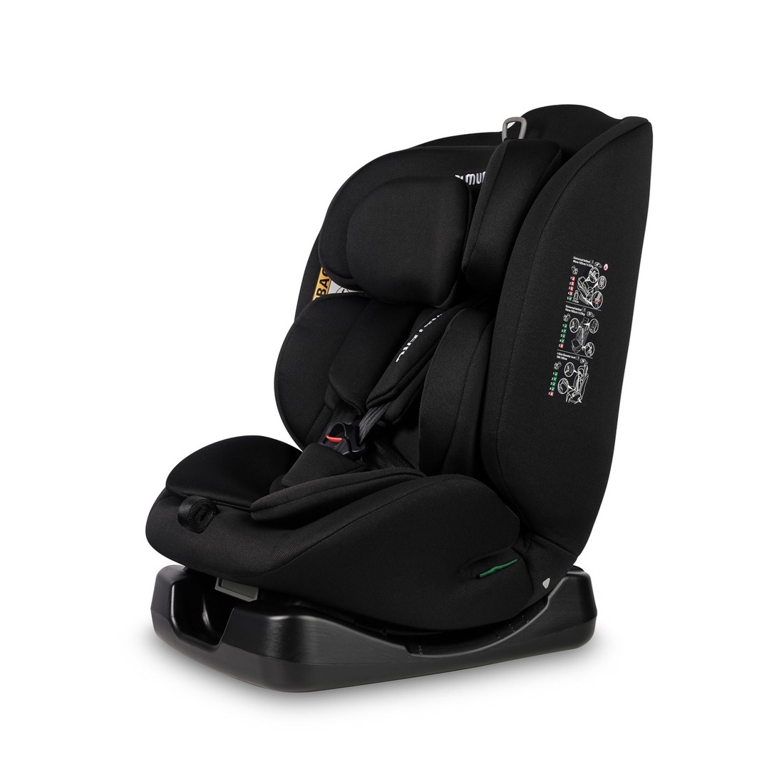 Mundi I-size - black high chair,electro swing,swing electric Mundi I-size - black - Ladybug Online Store