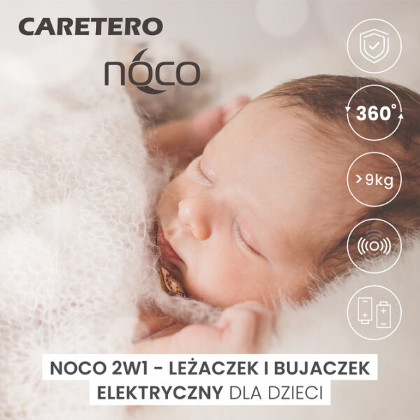 Caretero Noco Electric Baby Rocker – Grey